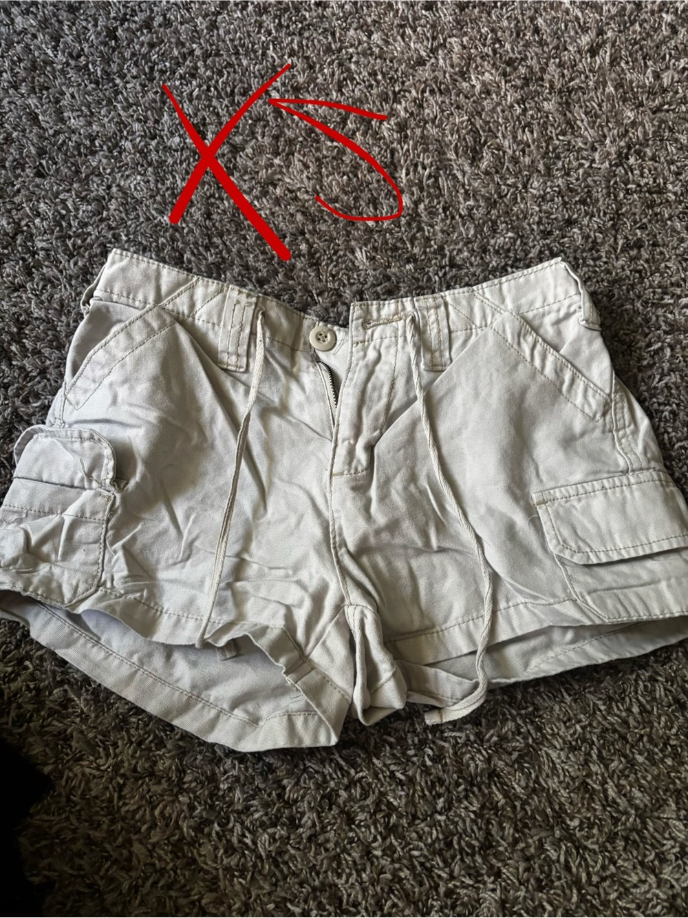 No Boundaries Light Khaki Cargo Shorts